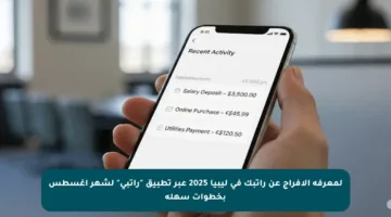لمعرفة الإفراج عن راتبك في ليبيا 2025 عبر تطبيق “راتبي” لشهر أغسطس بخطوات سهلة